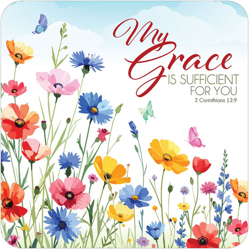 My Grace Is Sufficient For You Coaster