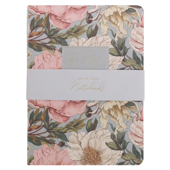Notebook Set: Courageous/Floral (3)