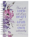 Trust In The Lord Purple Floral Garland Large Journal