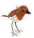 Beaded Robin Handmade Christmas Decoration