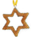 Beaded Gold Star Hanging Decoration