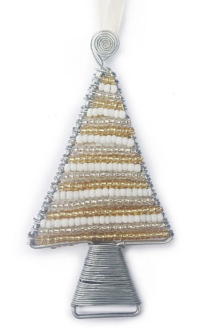 Beaded Handmade Christmas Tree Decoration