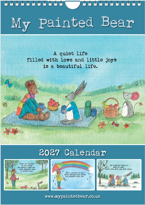 My Painted Bear Annual Wall Calendar 2027