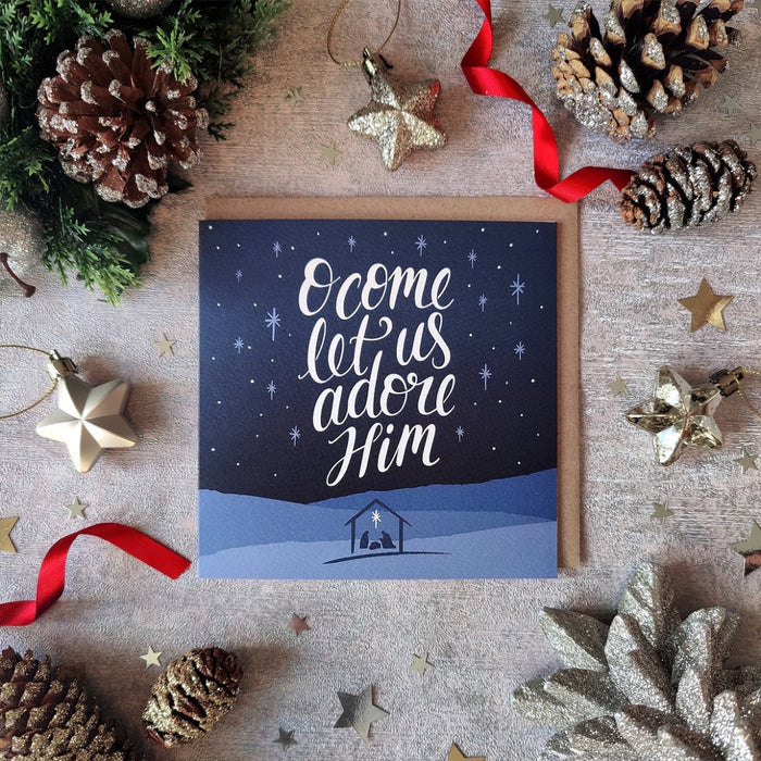 Adore Him - Christmas Card (Pack of 10)