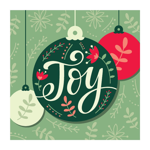 Joy Bauble - Christmas Card (Pack of 10)