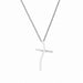 CZ Wavy Cross Pendant