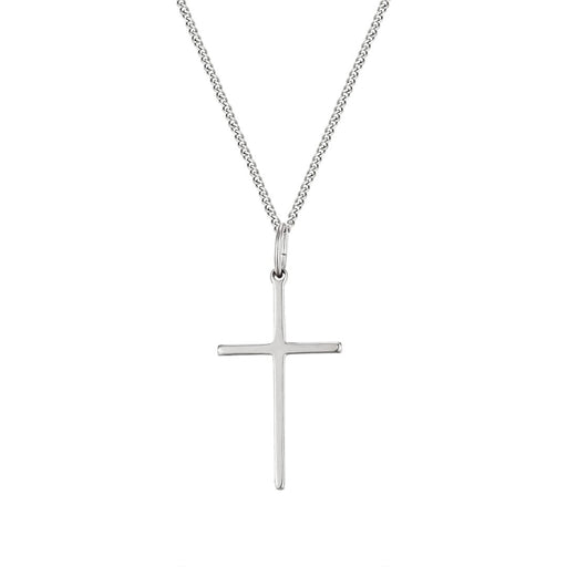 Delicate Plain Cross Pendant