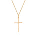 Delicate Plain Cross Pendant