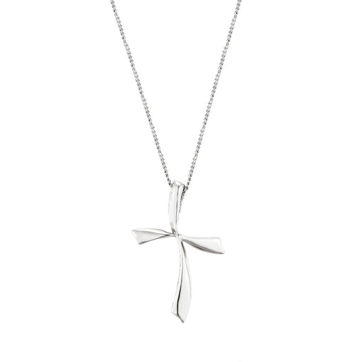 Fluted Cross Pendant