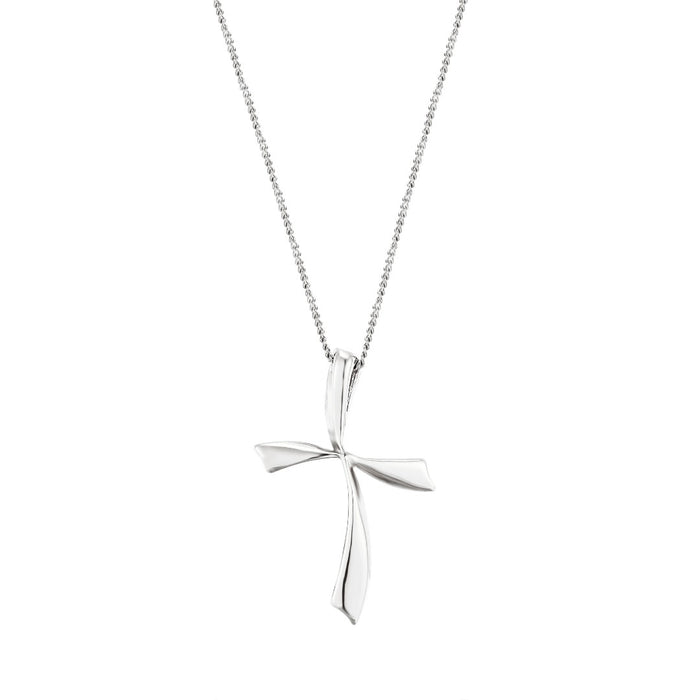 Fluted Cross Pendant