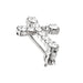 Swarovski Crystal Cross Brooch