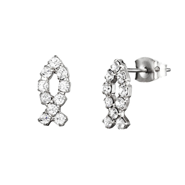 Swarovski Crystal Fish Earring