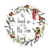 Robin Wreath Christmas Card