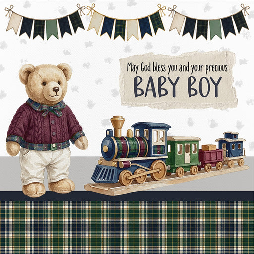 Baby Boy - Train Card