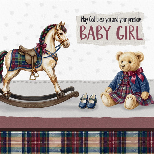Baby Girl - Rocking Horse Card