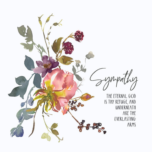 Blackberry Rose Sympathy Card