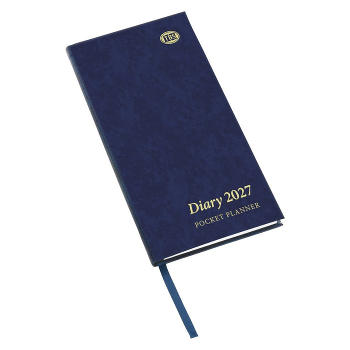 Slimline Pocket Diary 2027 - Blue