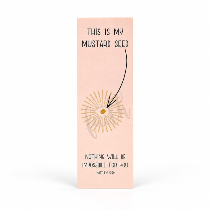 Mustard Seed Faith Bookmark – Matthew 17:20 – Pk25