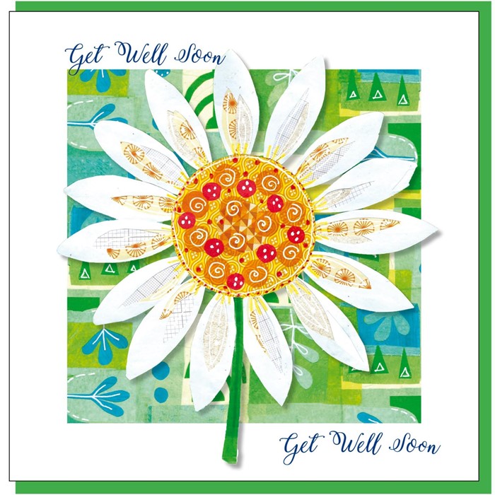 Get Well Daisy Greetings Card