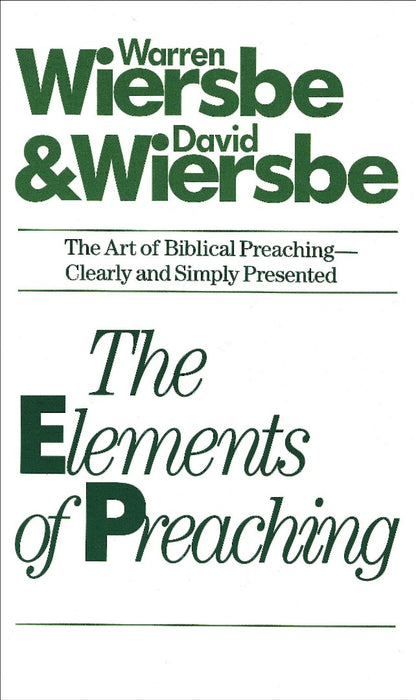 The Elements Of Preaching