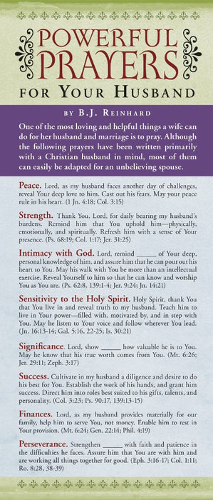 Powerful Prayers for Your Husband (pack of 50)