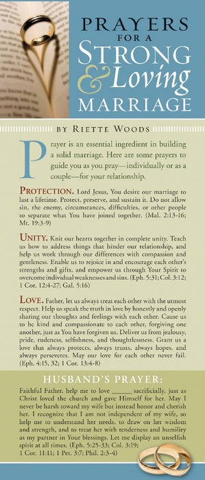 Prayers for a Strong and Loving Marriage (pack of 50)