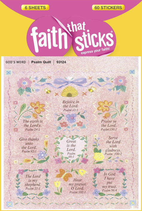 Psalm Quilt - Faith That Sticks Stickers