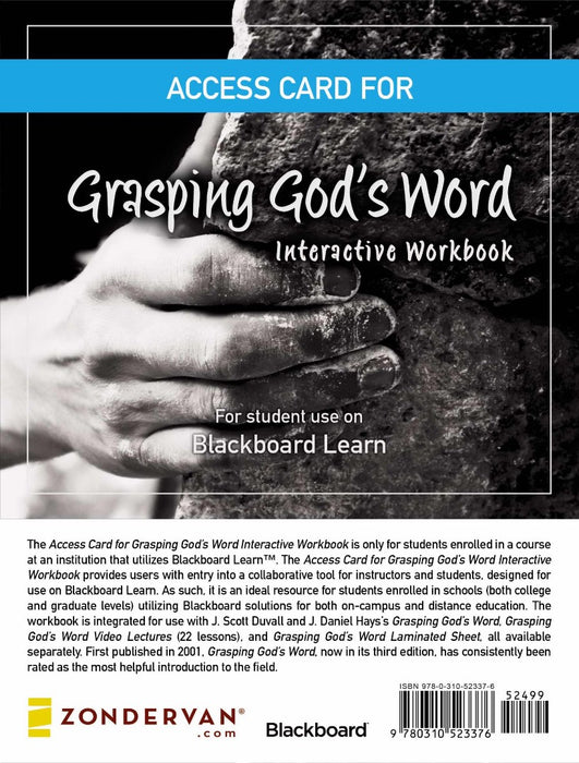 Access Card For Grasping God's Word Interactive Workbook