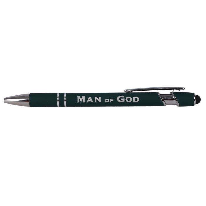 Gift Pen Soft Touch Man of God Green