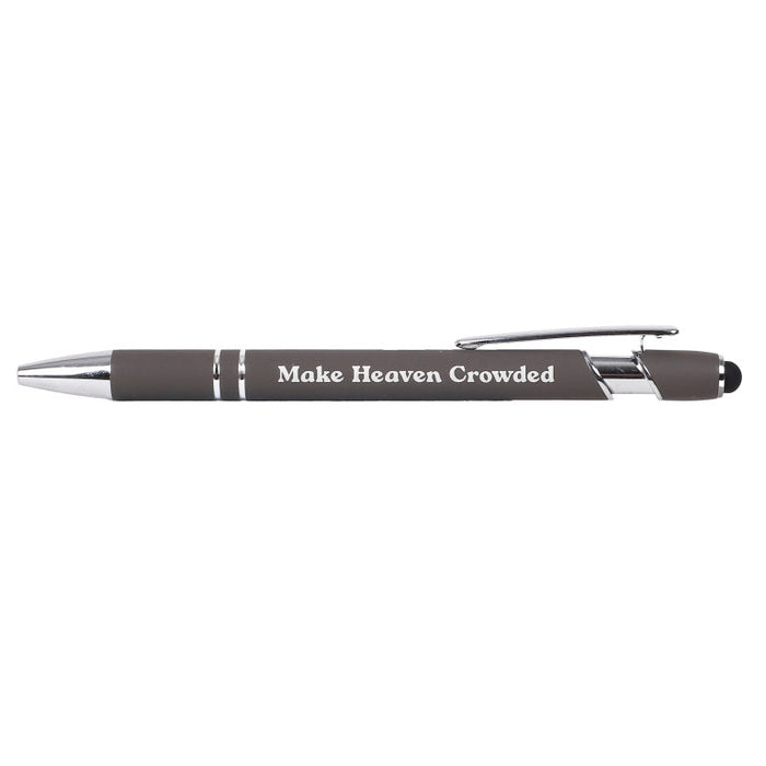 Gift Pen Soft Touch Make Heaven Crowded Grey