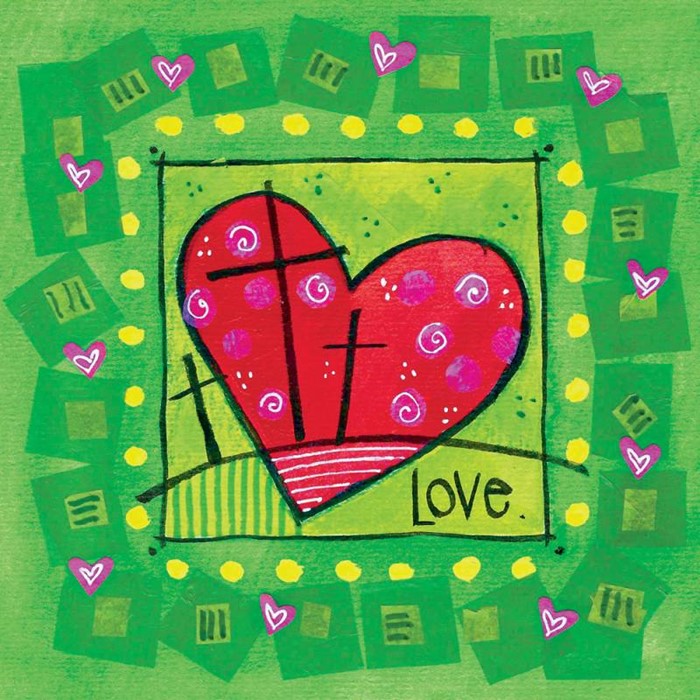 Easter Heart Easter Cards (pack of 5)