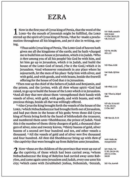 KJV Clarion Reference Edition, Black Calf Split Leather