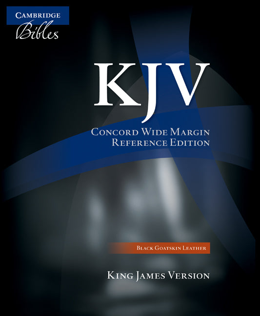 KJV Concord Wide Margin Reference Bible, Black Goatskin