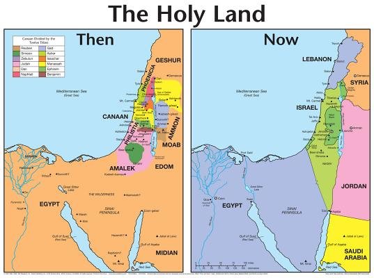 Holy Land: Then And Now    20x26