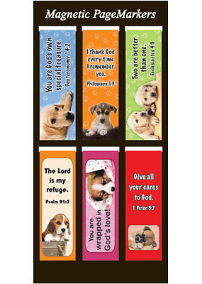Dogs Assorted Magnetic Bookmarks (pack of 6)