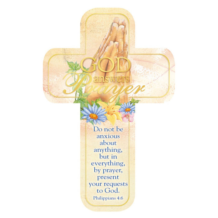 God Answers Prayer Cross Bookmark