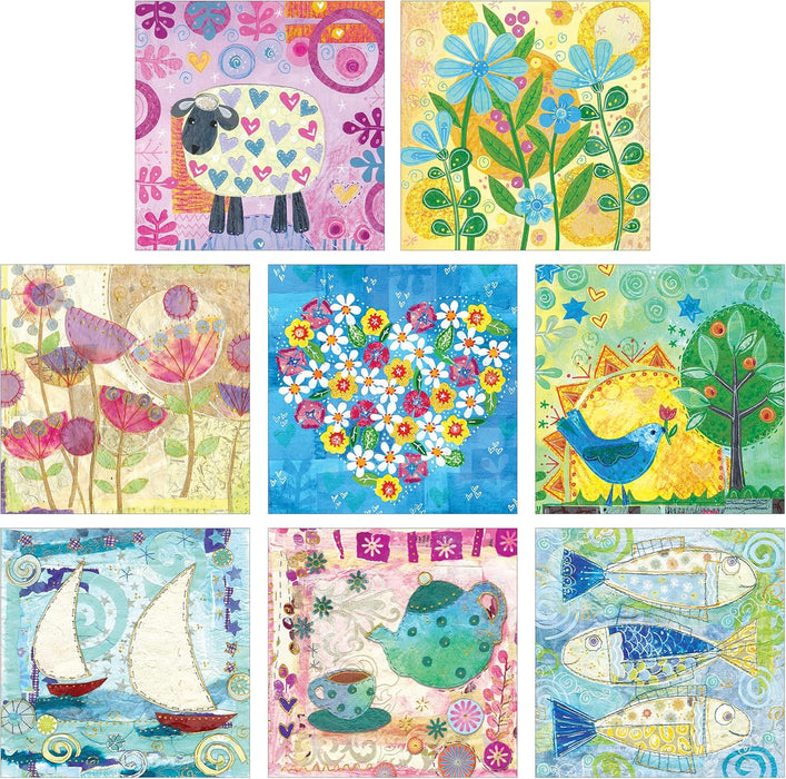 Pack of 8 General notelets (NT1)