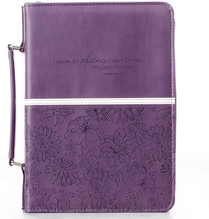 Jeremiah 29:11 Purple Bible Case, Medium