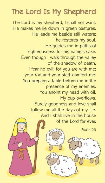 Lord Is My Shepherd, The (pack of 20)