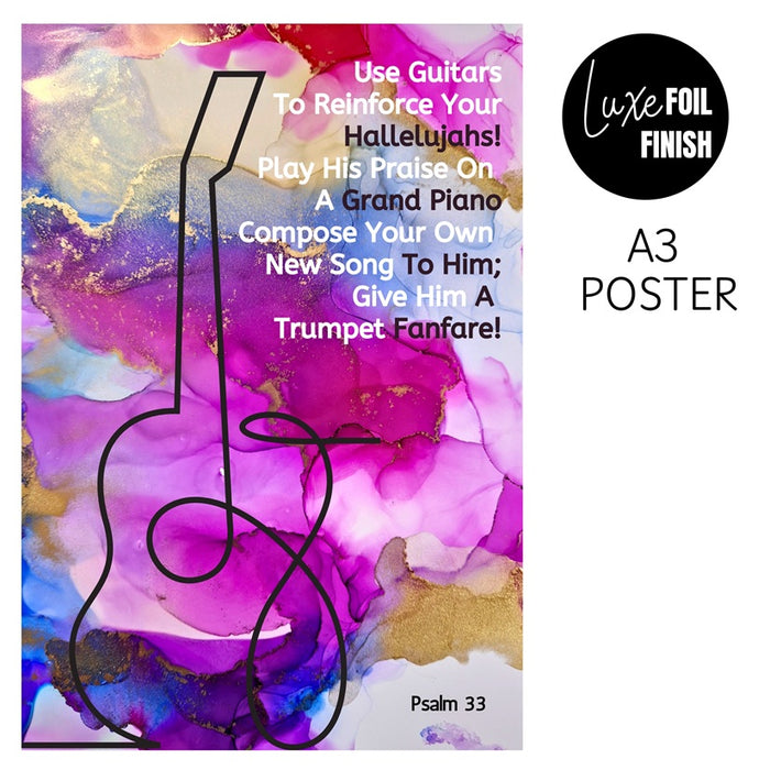 Guitar A3 Poster