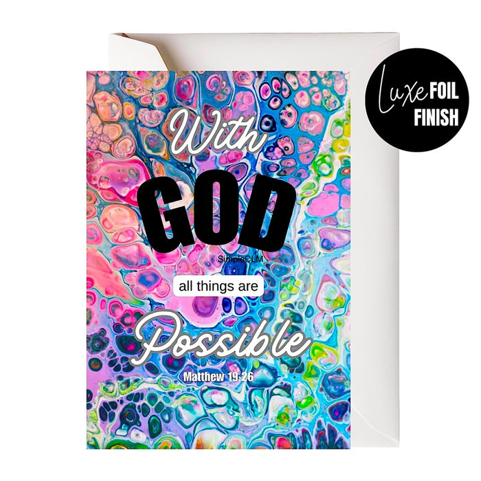 With God All Things Are Possible  Card