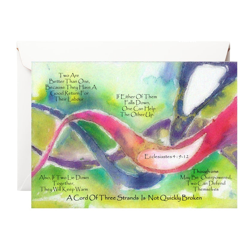 A Cord Of Three Strands (Ecclesiastes 4:12) Card — Aslan Christian Books