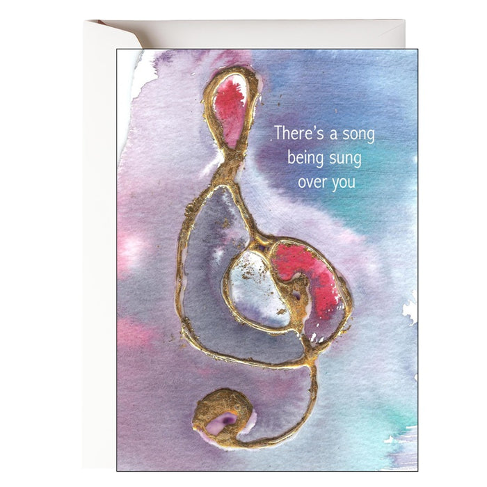 There's A Song Being Sung Over You Card