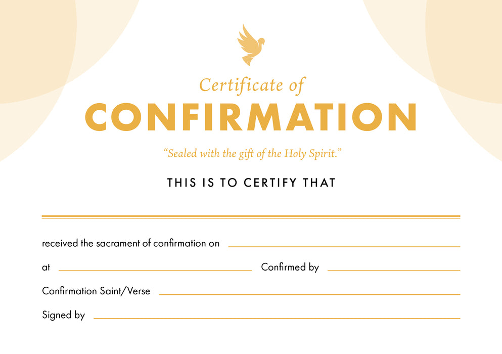 ETC Confirmation Certificate A5 Landscape (pack of 10)