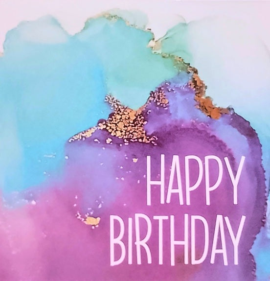 Happy Birthday Blue Card