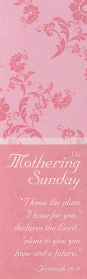On Mothering Sunday - Bookmarks - Pattern (Pack of 36)