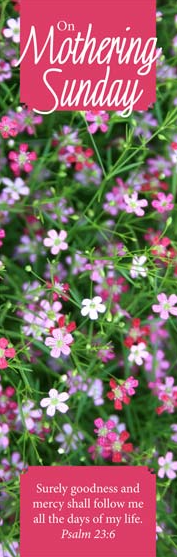 On Mothering Sunday - Bookmarks - Flowers (Pack of 36)