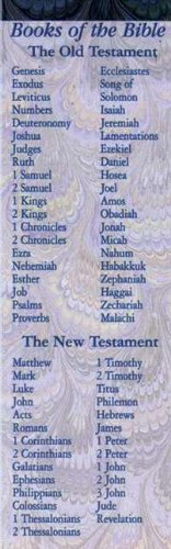 Books Of The Bible Bookmark (Pack of 25) — Aslan Christian Books