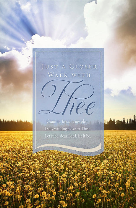 Just A Closer Walk Bulletin (Pack of 100)