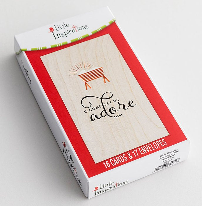 O Come Let Us Adore Him Boxed Cards (Box of 16)